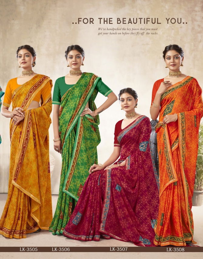 Geetika By Laxminam Printed Daily Wear Sarees Catalog
